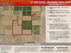526 Acres - NEC & NWC 11 Mile Corner & Storey PKG